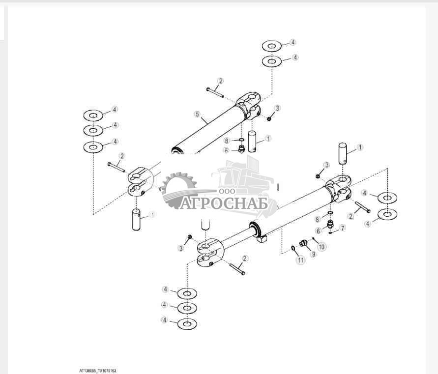 Стандартные цилиндры рулевого управления 